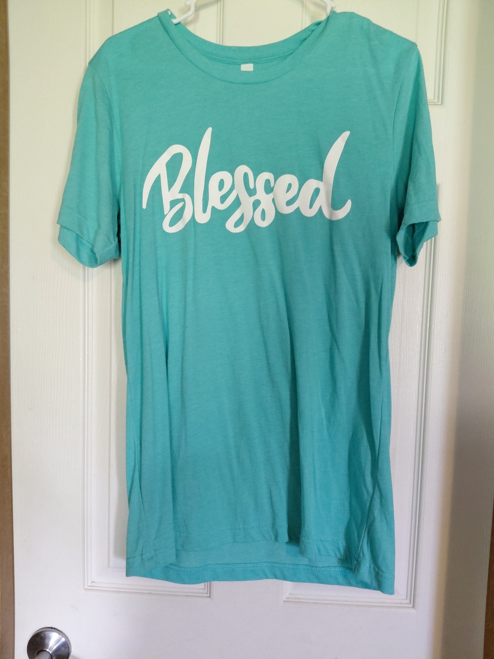 Blessed Graphic Tee - Aqua T-Shirt M